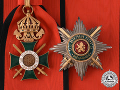 Bulgaria, Kingdom. An Order Of Saint Alexander, I Class Grand Cross With Swords, By C.f. Rothe C.1940
