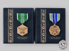 United States. Two Army Medals In Case