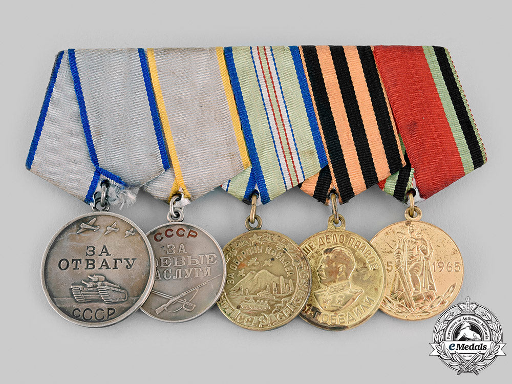 russia,_soviet_union._a_second_war_veteran's_bravery&_caucasus_service_medal_bar_m19_22023_1