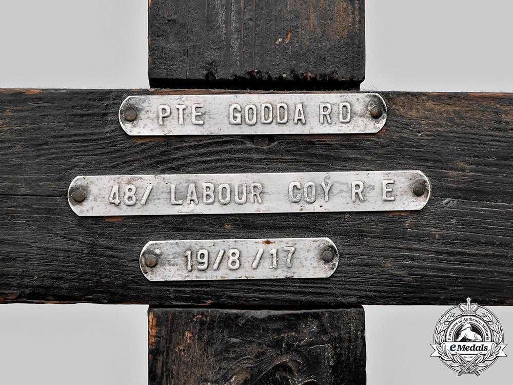 united_kingdom._a_rare_field_burial_cross&_memorial_plaque,9_th_battalion_lincolnshire_regiment_m19_22075