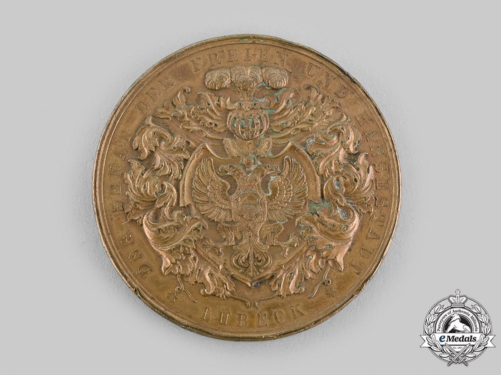 lubeck,_free_city._a_loyalty_in_the_service_medal,_to_karl_heinrich_friedrich_dreyer,_c.1925_m19_22179
