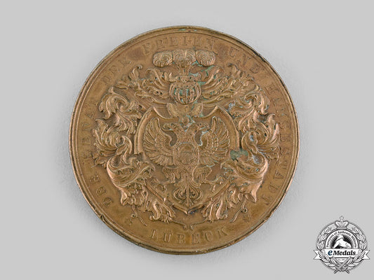 lubeck,_free_city._a_loyalty_in_the_service_medal,_to_karl_heinrich_friedrich_dreyer,_c.1925_m19_22179