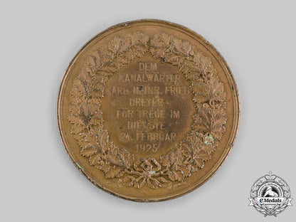 lubeck,_free_city._a_loyalty_in_the_service_medal,_to_karl_heinrich_friedrich_dreyer,_c.1925_m19_22180