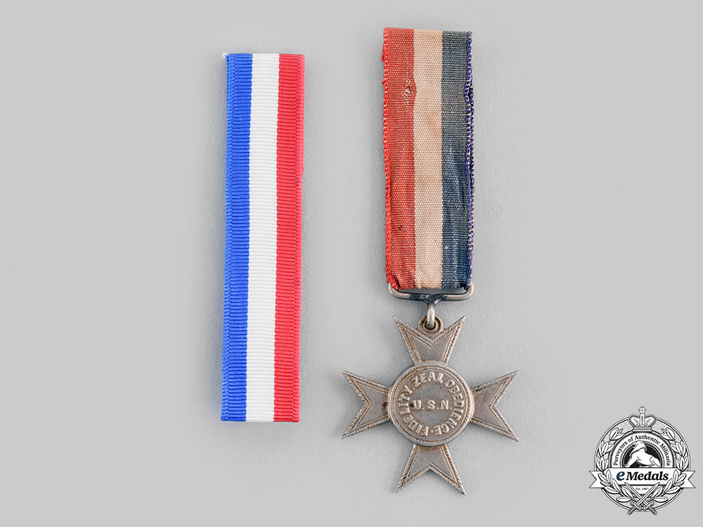 united_states_of_america._a_navy_good_conduct_medal,"_nickel_cross",_c.1875_m19_22396_1_1_1