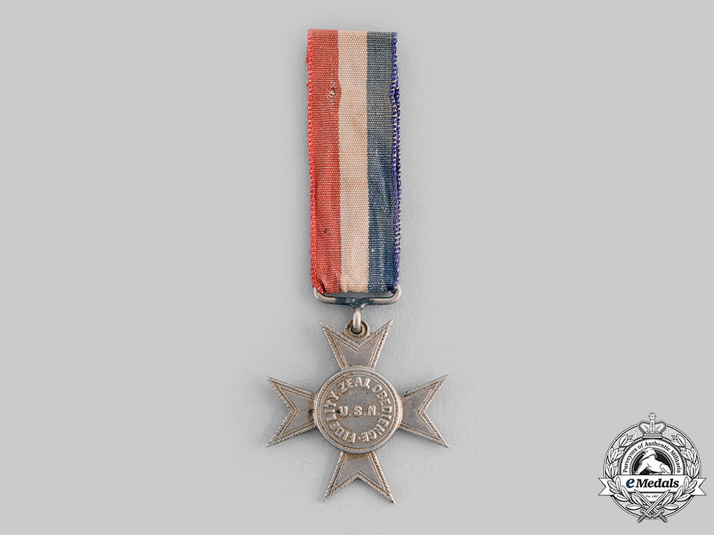united_states_of_america._a_navy_good_conduct_medal,"_nickel_cross",_c.1875_m19_22397_1_1_1
