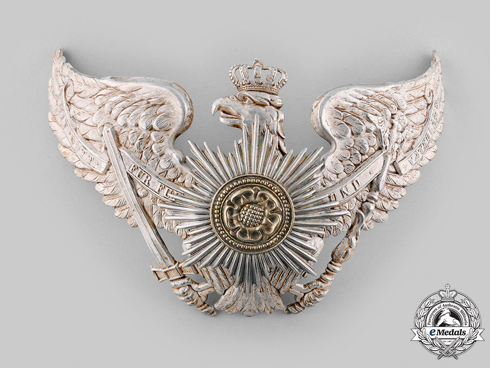 lippe-_detmold._a_scarce_officer's_pickelhaube_plate,_c.1895_m19_22477_1_1