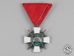 Hungary, Regency. An Order Of The Holy Crown, V Class Knight's Badge With War Decoration & Swords 1942