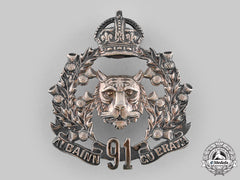 Canada, Dominion. A 91St Regiment Canadian Highlanders Bonnet Badge C.1908