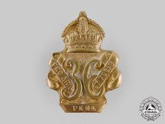 Canada, Dominion. A 36Th Peel Regiment Cap Badge C.1904