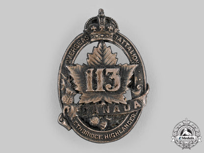 canada,_cef._a113_th_infantry_battalion"_lethbridge_highlanders"_cap_badge,_by_d.e.black,_c.1916_m19_22585_1_1_1