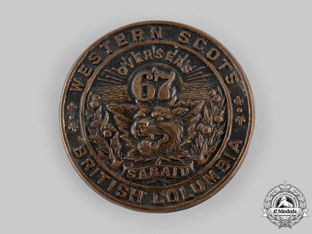 canada,_cef._a67_th_infantry_battalion"_western_scots"_glengarry_badge,_c.1916_m19_22599