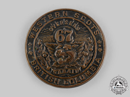 canada,_cef._a67_th_infantry_battalion"_western_scots"_glengarry_badge,_c.1916_m19_22599