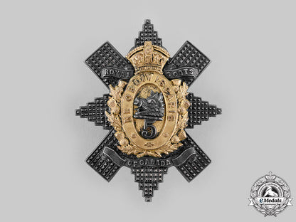 canada,_dominion._a5_th_regiment_royal_scots_of_canada_officer's_bonnet_badge,_c.1904_m19_22858