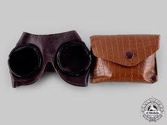 Germany, Wehrmacht. A Pair Of General Purpose Goggles, With Case, By Merz-Werke