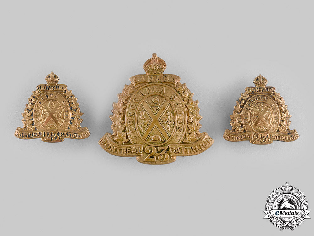 canada,_cef._a23_rd_infantry_battalion"_montreal_battalion"_insignia_set_m19_23118