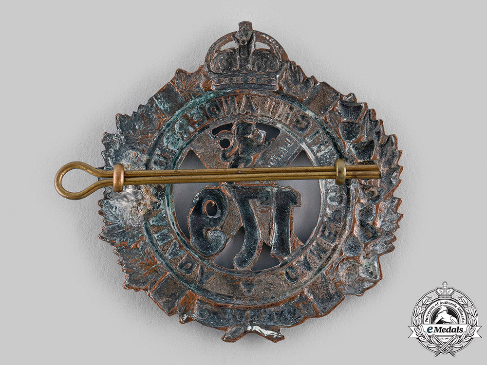 canada,_cef._a179_th_infantry_battalion"_cameron_highlanders_of_canada"_glengarry_badge,_c.1916_m19_23130_1