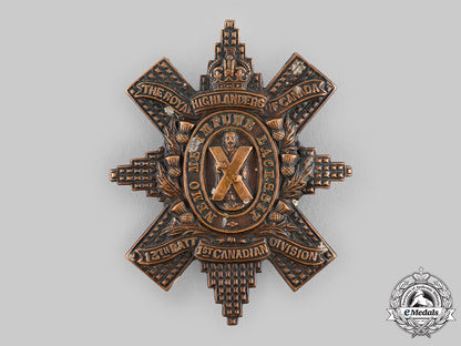canada,_cef._a13_th_infantry_battalion"_royal_highlanders_of_canada"_glengarry_badge,_by_tiptaft,_c.1914_m19_23132