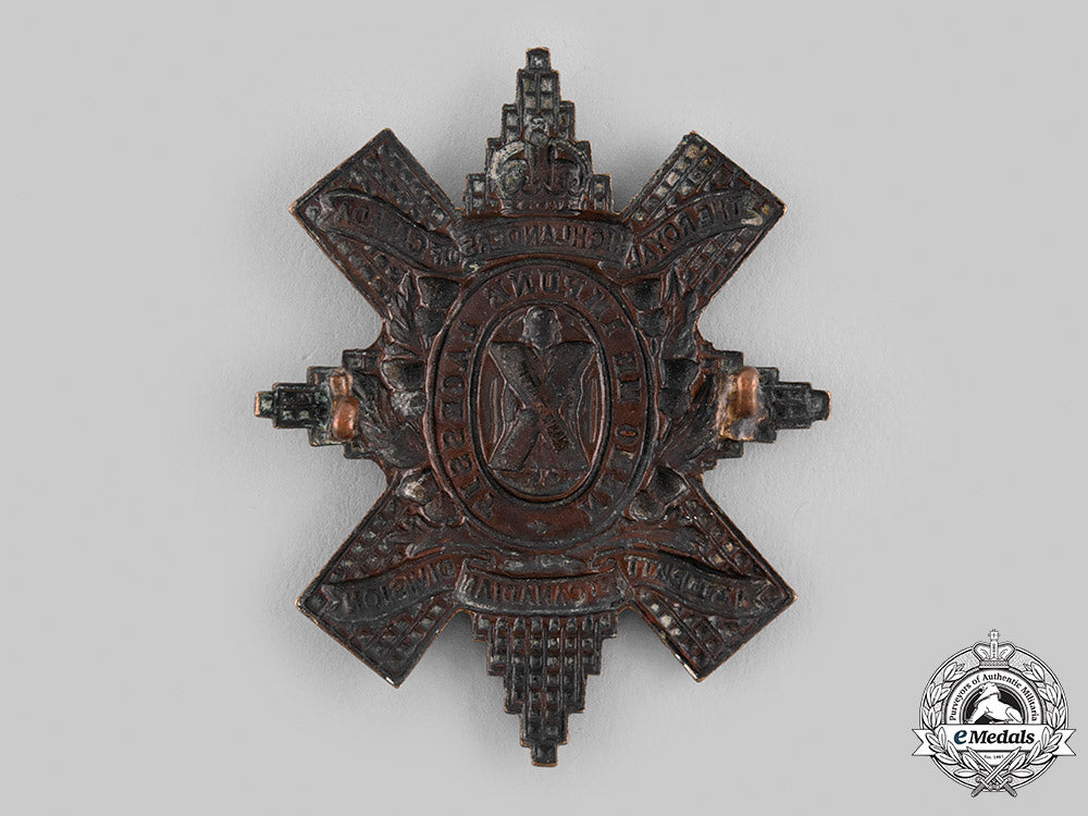 canada,_cef._a13_th_infantry_battalion"_royal_highlanders_of_canada"_glengarry_badge,_by_tiptaft,_c.1914_m19_23133