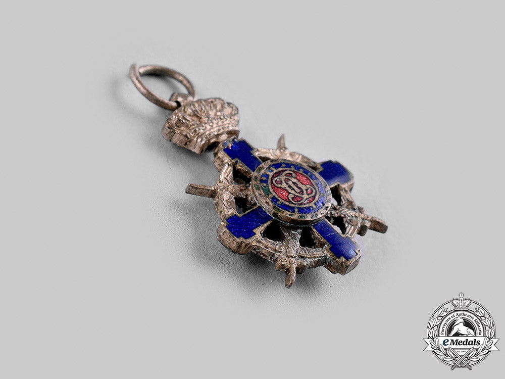 romania,_kingdom._a_miniature_order_of_the_star_of_romania,_v_class_knight,_military_division,_c.1940_m19_23157