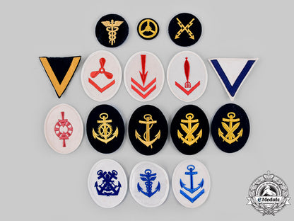 germany,_kriegsmarine._a_lot_of_sixteen_naval_insignia_m19_23207