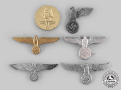 Germany, Third Reich. A Lot Of Cap Insignia