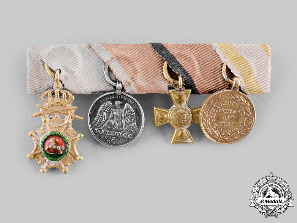 united_kingdom._a_superb_napoleonic_officer's_guelphic_order_miniature_set,_c.1815_m19_23765