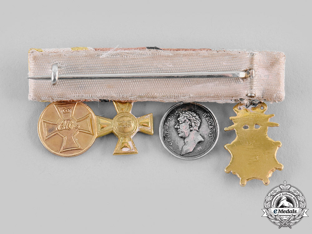 united_kingdom._a_superb_napoleonic_officer's_guelphic_order_miniature_set,_c.1815_m19_23766