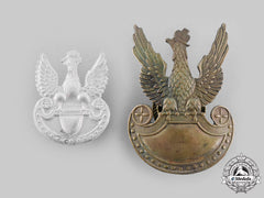 Poland, Republic. Two Army Eagle Badges, C.1940