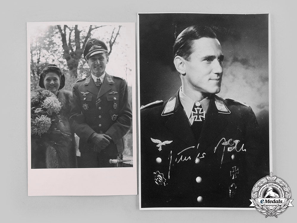 Kenneth Rall Germany, Luftwaffe. A Pair Of Signed Photographs Of Günther Rall – eMedals
