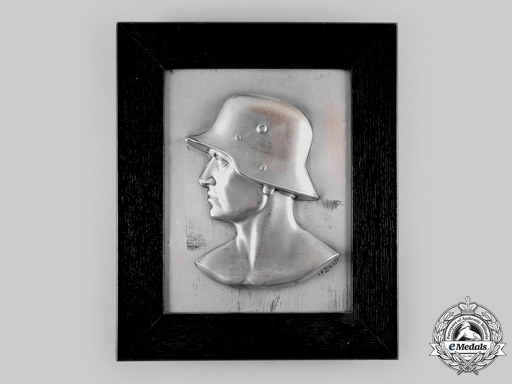 germany,_heer._a_patriotic_soldier_wall_plaque_by_fritz_paul_zimmer_m19_24253_1