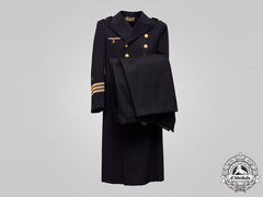 Germany, Kriegsmarine. A Korvettenkapitän Greatcoat And Long Trousers, By Bornemann