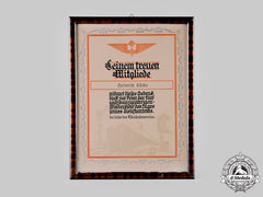 Germany, Third Reich. A Deutsche Reichsbahn 25-Year Service Award To Heinrich Lücke