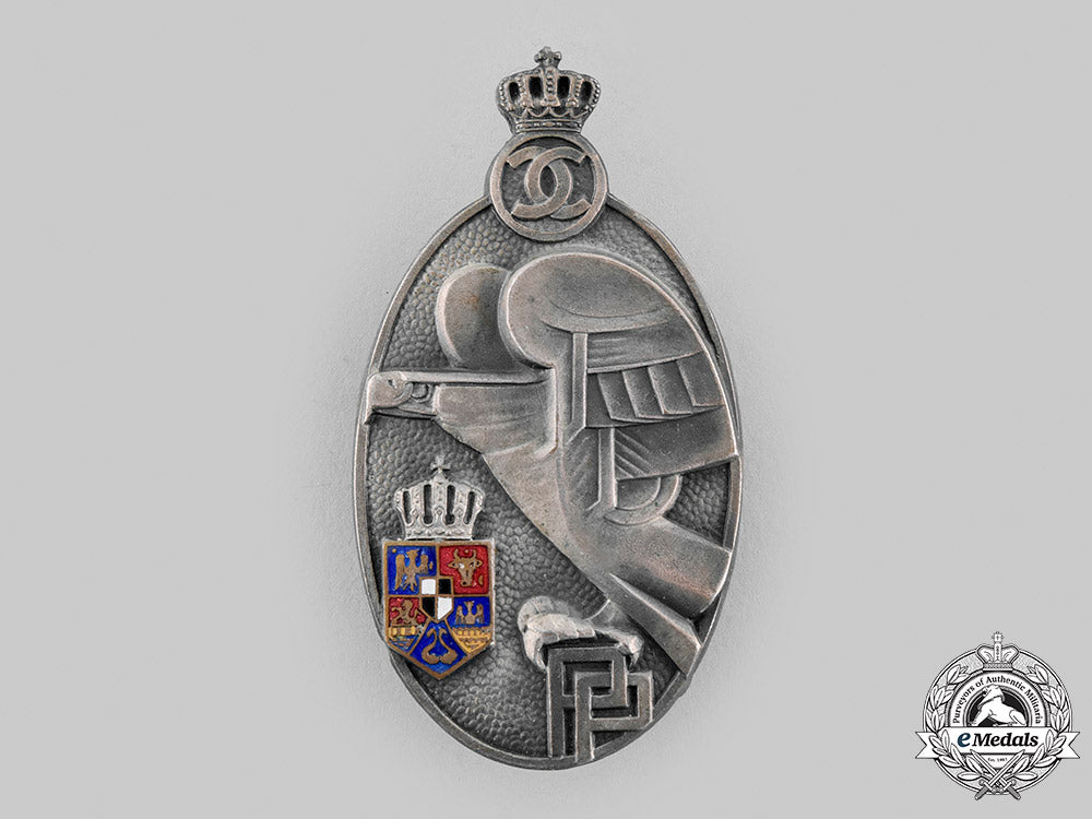 romania,_kingdom._a_military_academy_graduate_badge,_ii_class_silver_grade,_c.1935_m19_24547