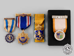United States. Four Membership Badges Attributed To Mary A. Taylor C.1900