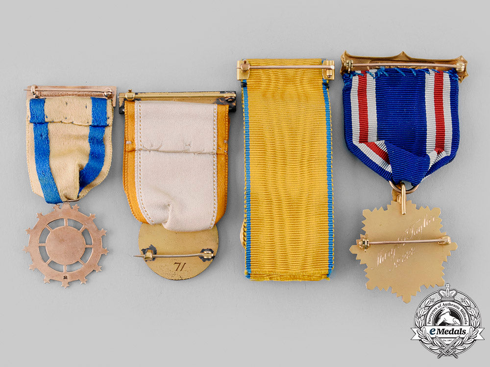 united_states._four_membership_badges_attributed_to_mary_a._taylor_c.1900_m19_24710_1_1