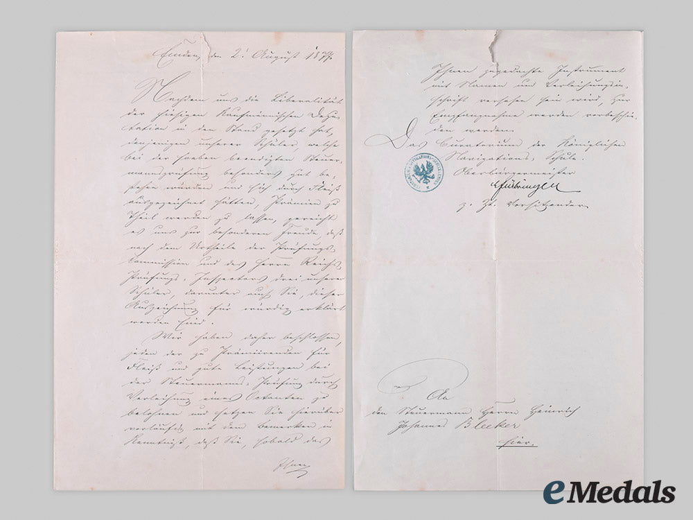 prussia,_kingdom._a_medal_bar&_documents_of_naval_captain_heinrich_johannes_bleeker_m19_25057