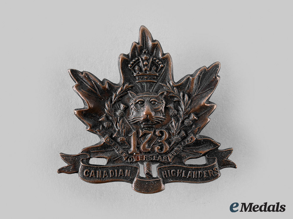 canada,_cef._a173_rd_infantry_battalion"_canadian_highlanders"_cap_badge,_by_geo._lees,_c.1915_m19_25101