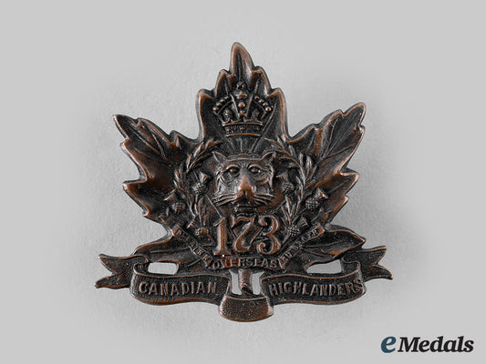 canada,_cef._a173_rd_infantry_battalion"_canadian_highlanders"_cap_badge,_by_geo._lees,_c.1915_m19_25101