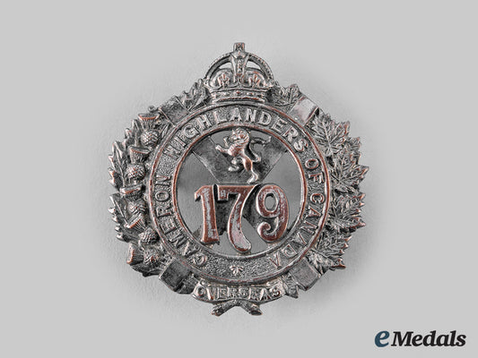 canada,_cef._a179_th_infantry_battalion"_cameron_highlanders_of_canada"_glengarry_badge,_by_dingwall_m19_25116