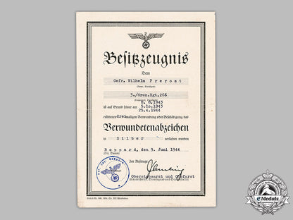 germany,_heer._an_award_document_collection_to_infantry_gefreiter_wilhelm_prerost(_ek2)_m19_2517
