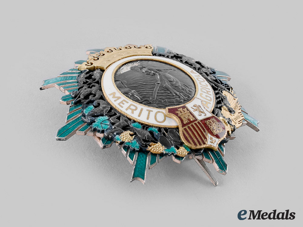spain,_fascist_state._an_order_of_agricultural_merit,_grand_commander’s_star_c.1940_m19_25174