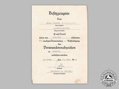 germany,_heer._an_award_document_collection_to_infantry_gefreiter_wilhelm_prerost(_ek2)_m19_2518