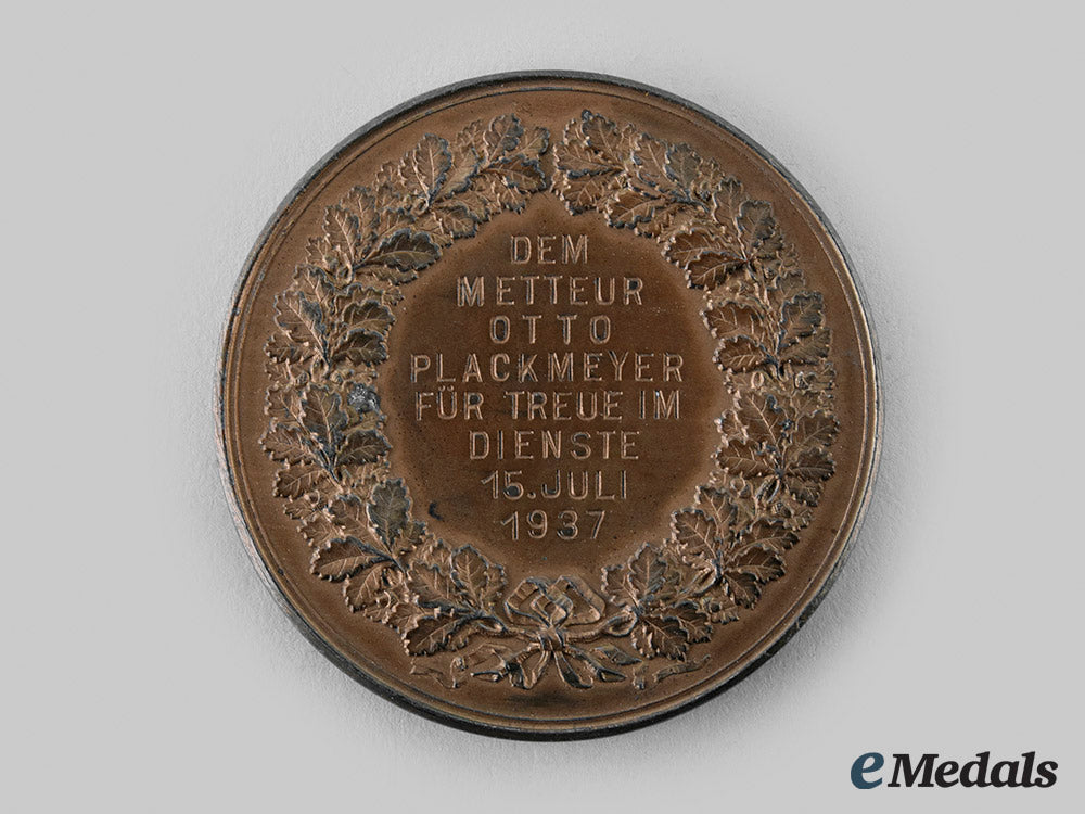 lubeck,_free_city._a_loyalty_in_the_service_table_medal_to_otto_plackmeyer,_c.1937_m19_25274