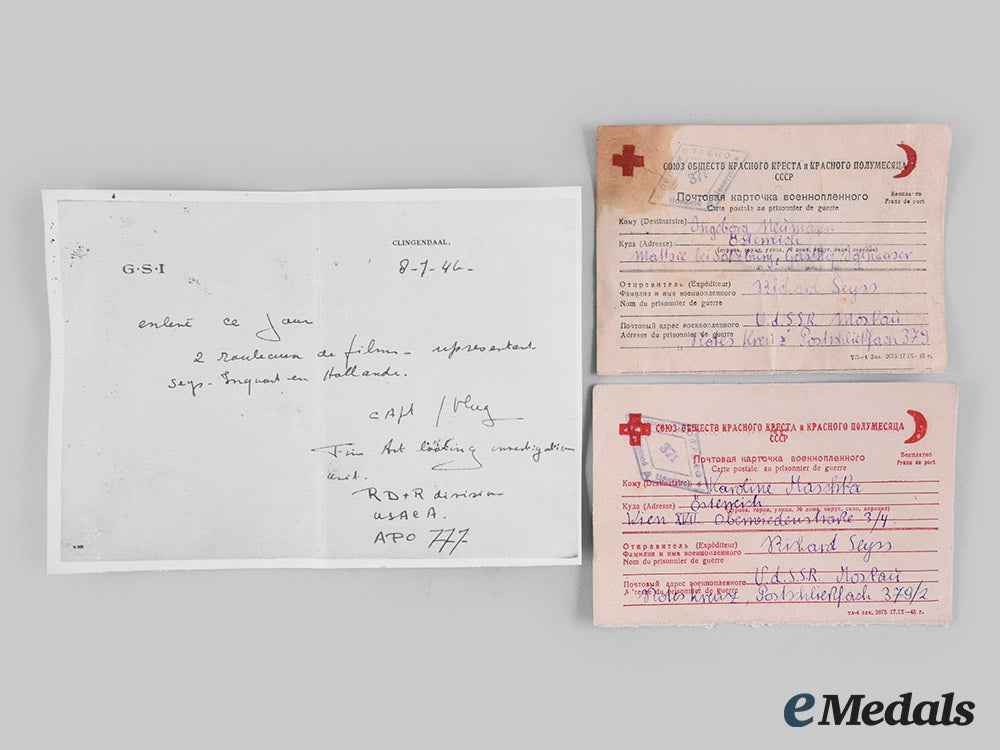 germany._a_lot_of_post-_war_documents_belonging_to_the_seyß-_inquart_family_c.1945_m19_25717_1