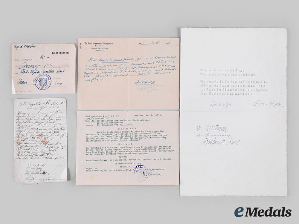 germany,_nsdap._a_lot_of_documents_belonging_to_the_seyß-_inquart_family,_c.1945_m19_25721