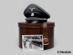 Germany, Ss. The Visor Cap Of Ss-Obergruppenführer And Reichskommissar Arthur Seyss-Inquart, With Presentation Case