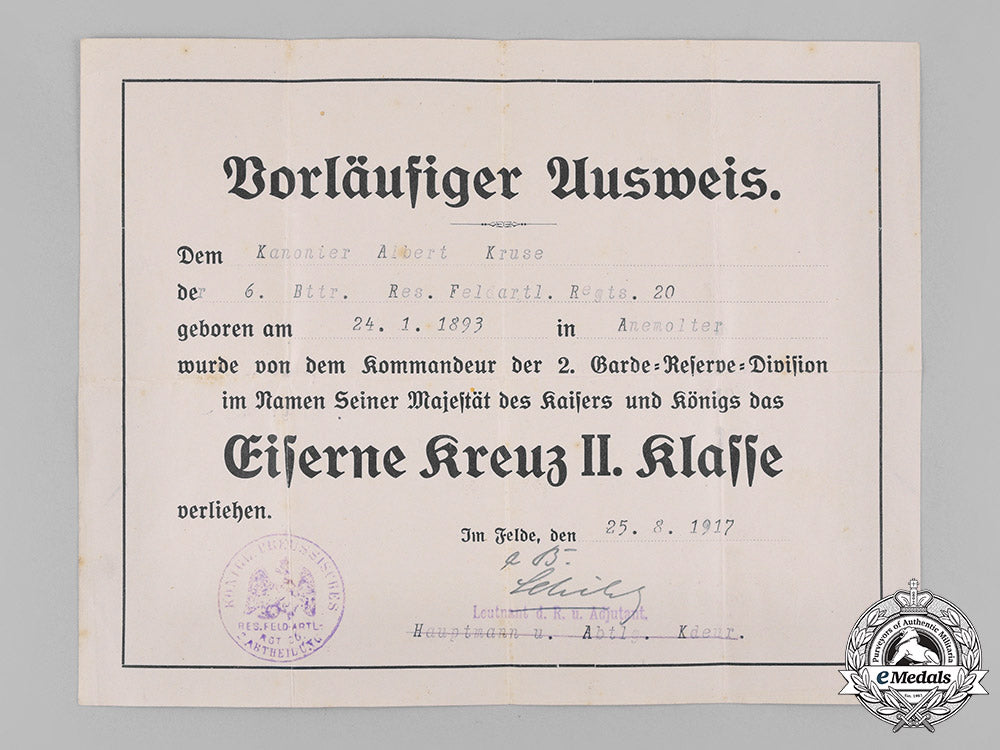 germany,_imperial._a1914_iron_cross_ii_class_with_award_document_to_albert_kruse_m19_25890