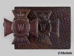 Germany, Imperial. A Patriotic 1914 Iron Cross Box And Document Clip