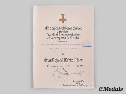 spain,_facsist_state._the_medals_and_documents_to_josé_luis_polo_garcia,_blue_division_officer_m19_26287_1