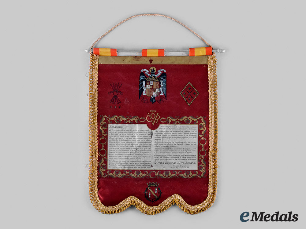 spain,_transition_period._a_standard_of_francisco_franco’s_political_testament_c.1975_m19_26293